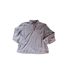 Men's Orvis Gray and Purple Trout Bum Quarter Zip Jacket